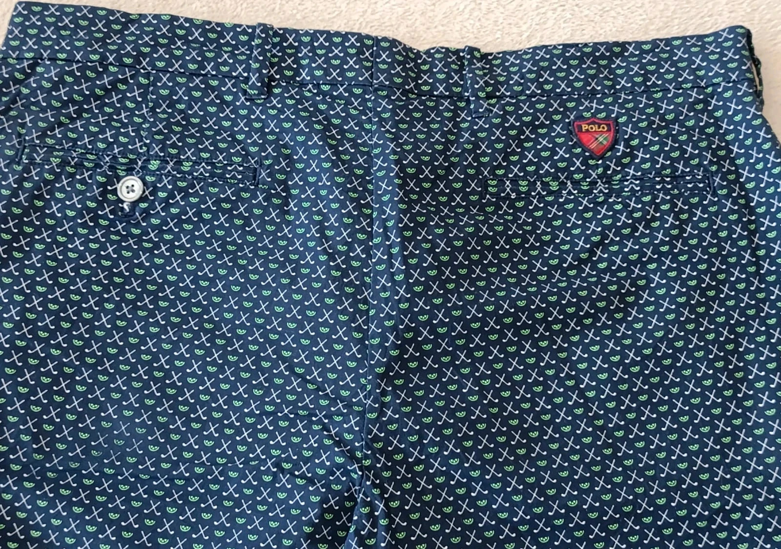 Short Polo Golf Ralph Lauren Classic Fit marineblauw Maat 34 – photo 6